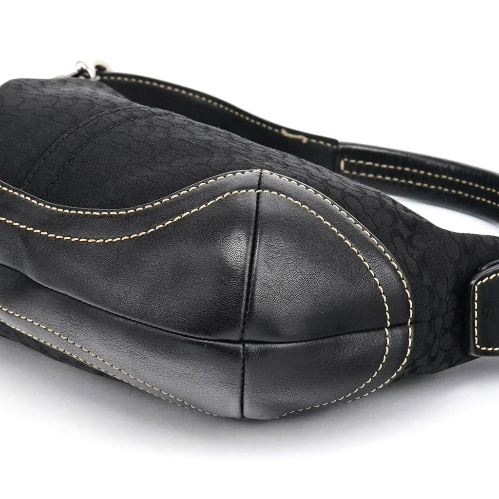 6351 Black Signature Soho Shoulder Bag