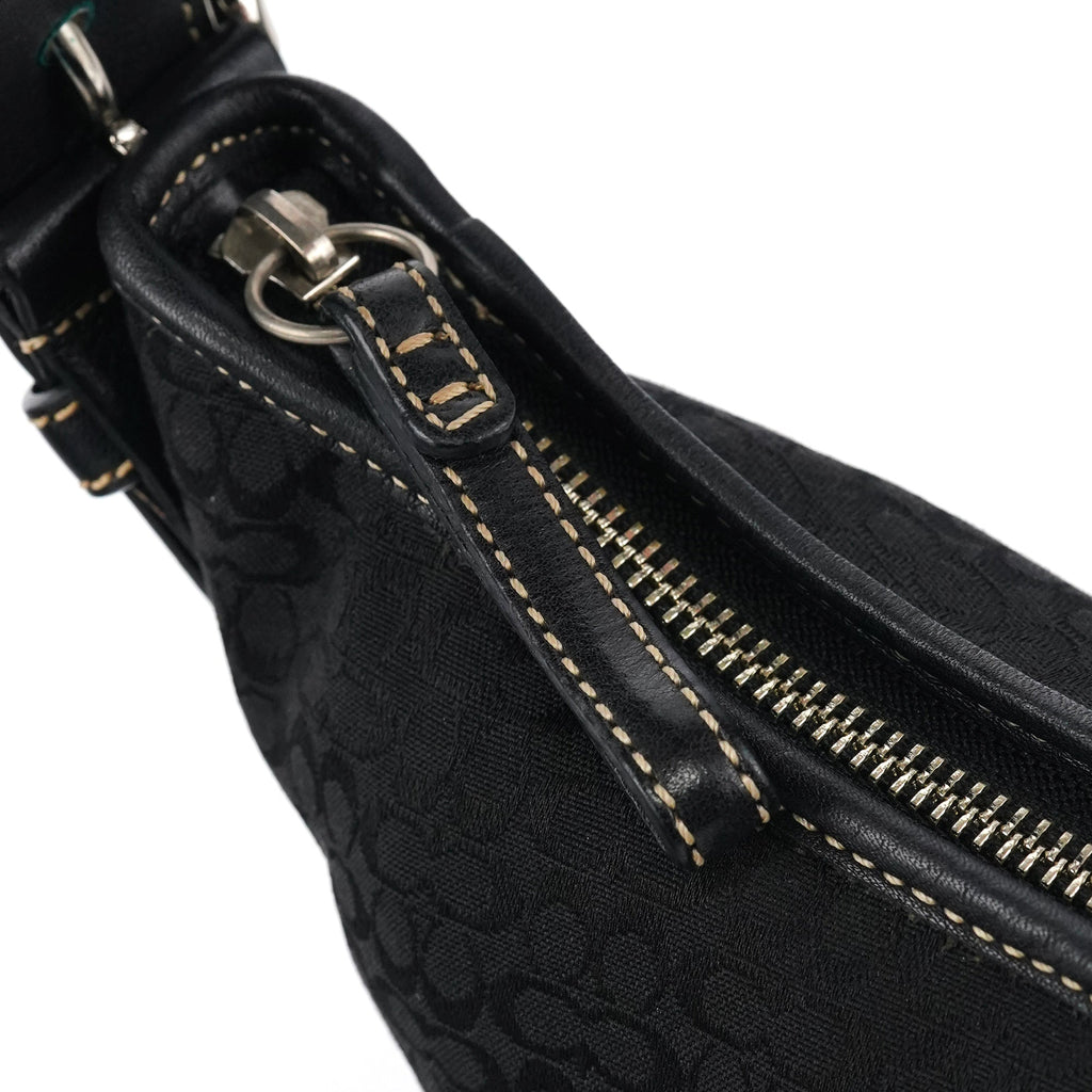 6351 Black Signature Soho Shoulder Bag