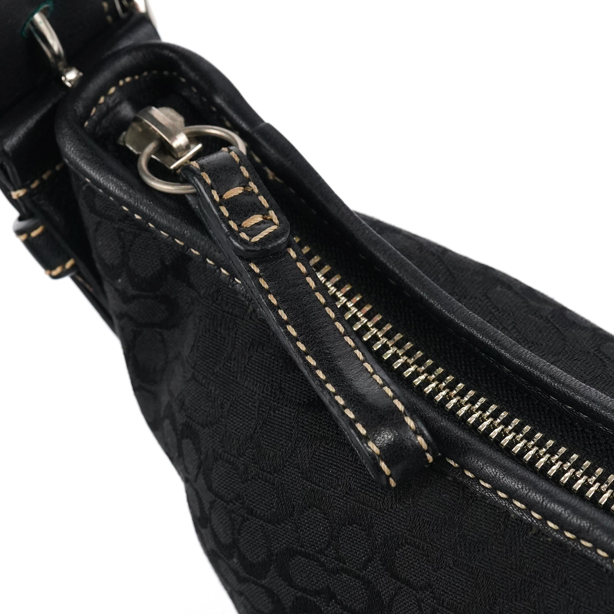 6351 Black Signature Soho Shoulder Bag