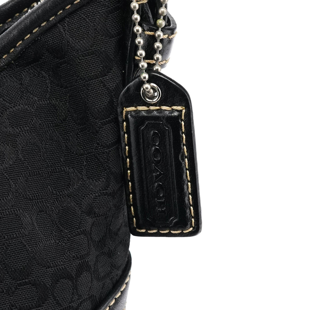 6351 Black Signature Soho Shoulder Bag