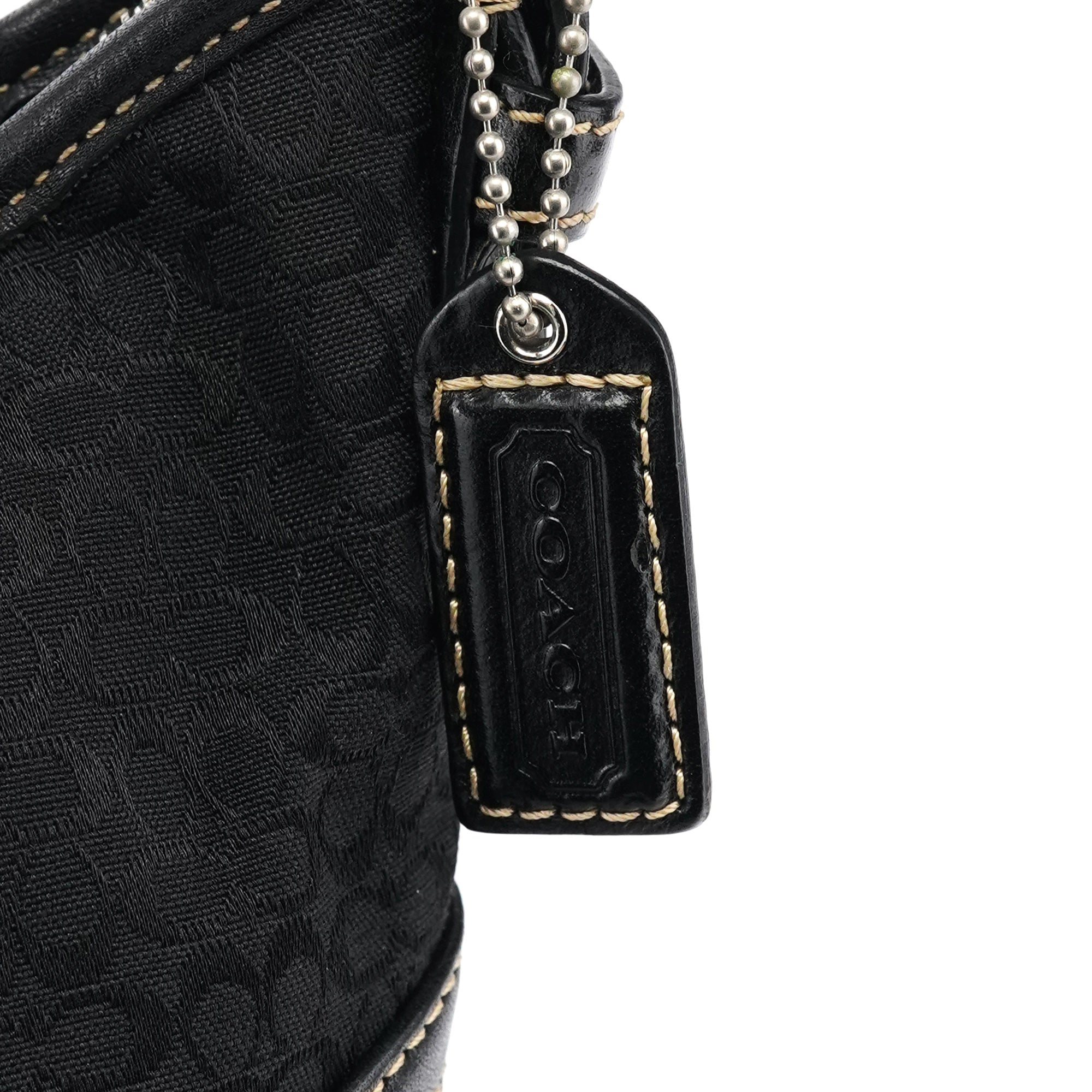 6351 Black Signature Soho Shoulder Bag