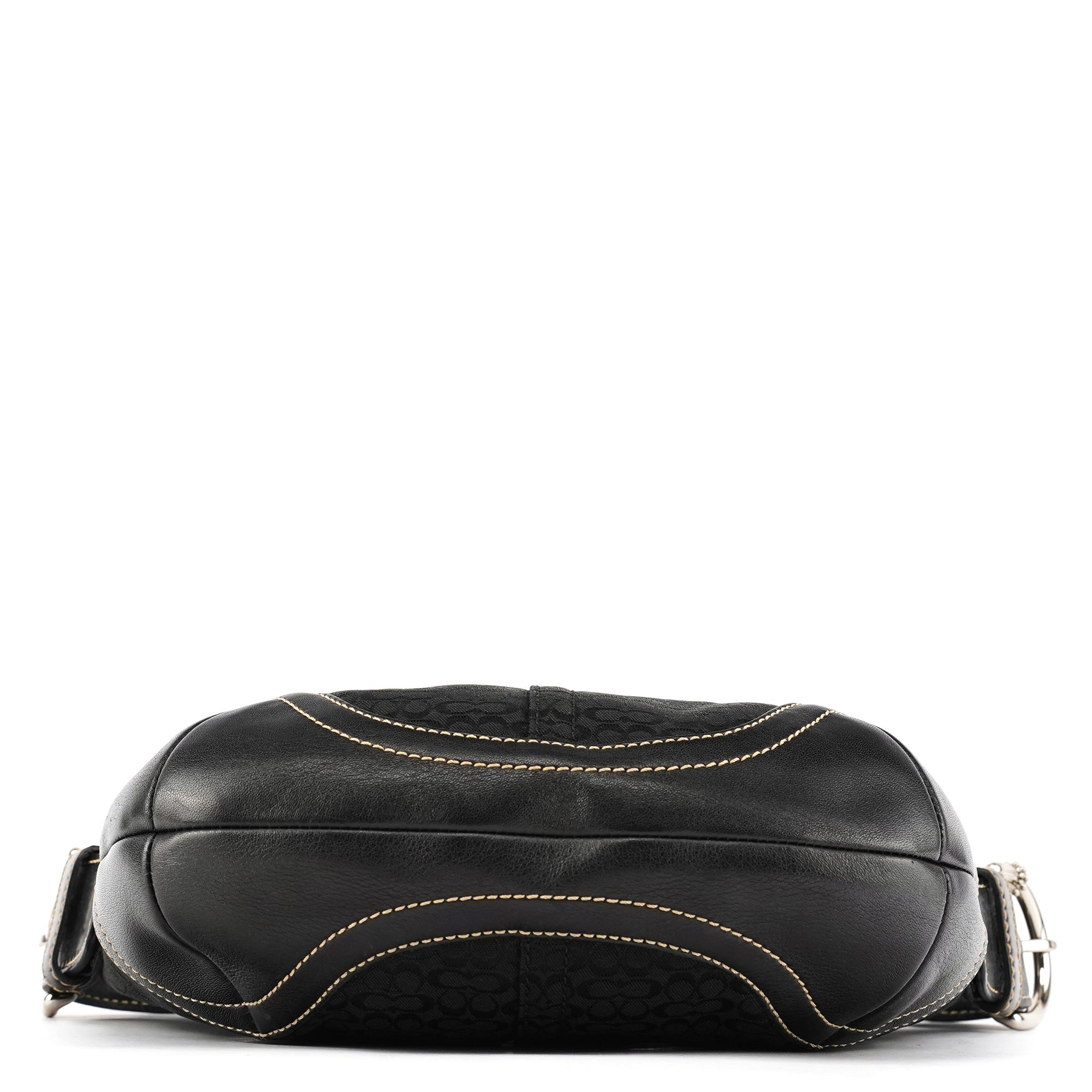 6351 Black Signature Soho Shoulder Bag