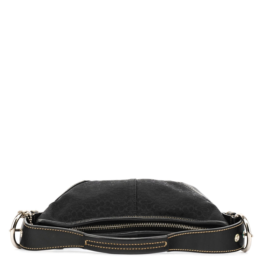 6351 Black Signature Soho Shoulder Bag