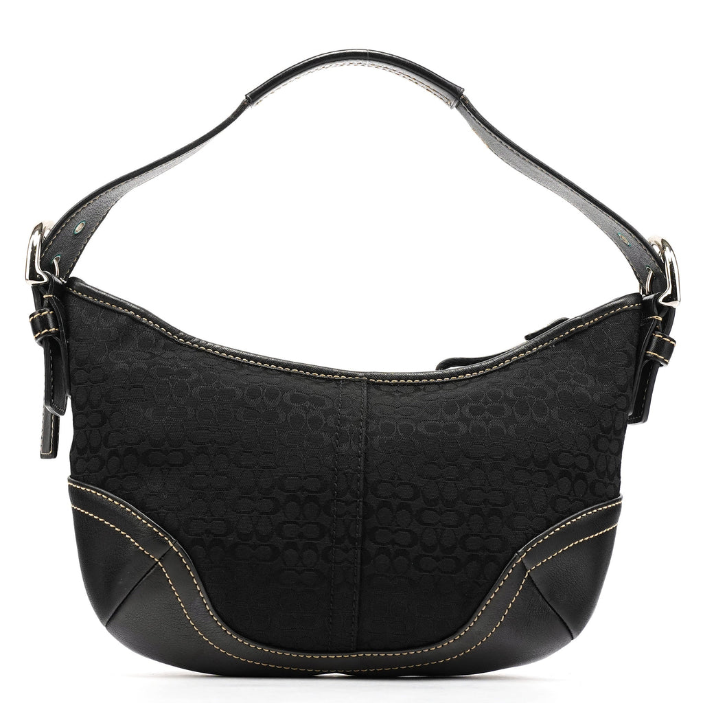 6351 Black Signature Soho Shoulder Bag