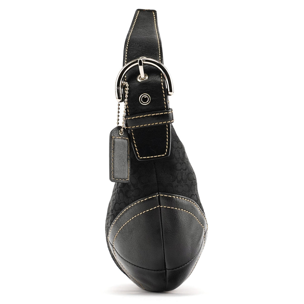 6351 Black Signature Soho Shoulder Bag