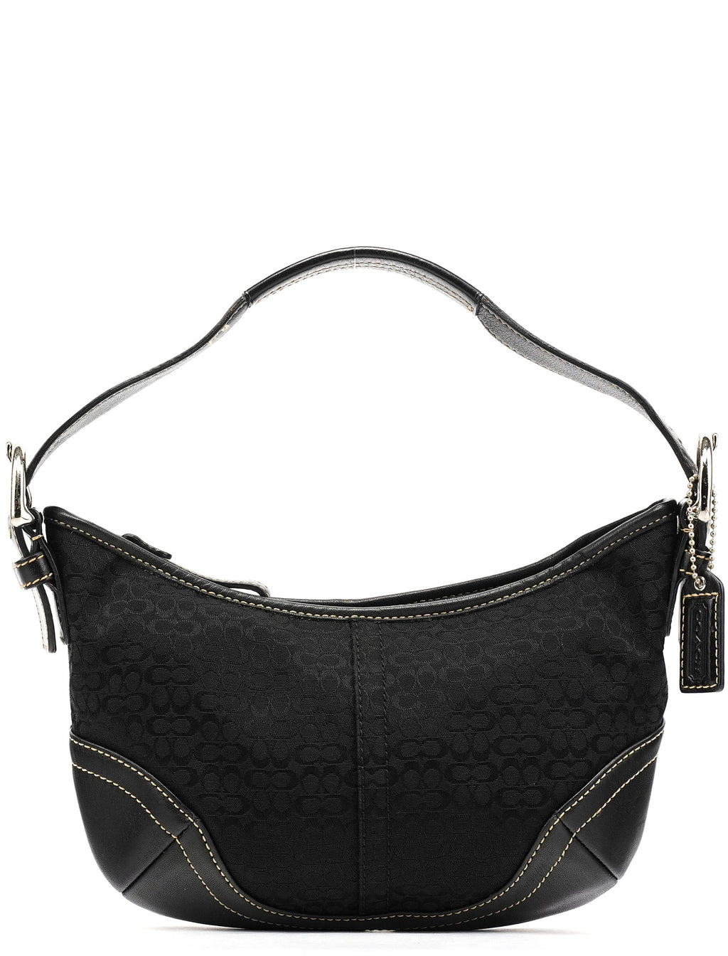 6351 Black Signature Soho Shoulder Bag