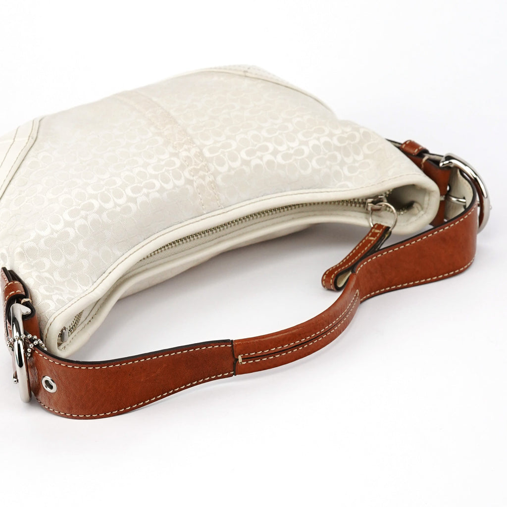 6351 Ivory Signature Soho Shoulder Bag