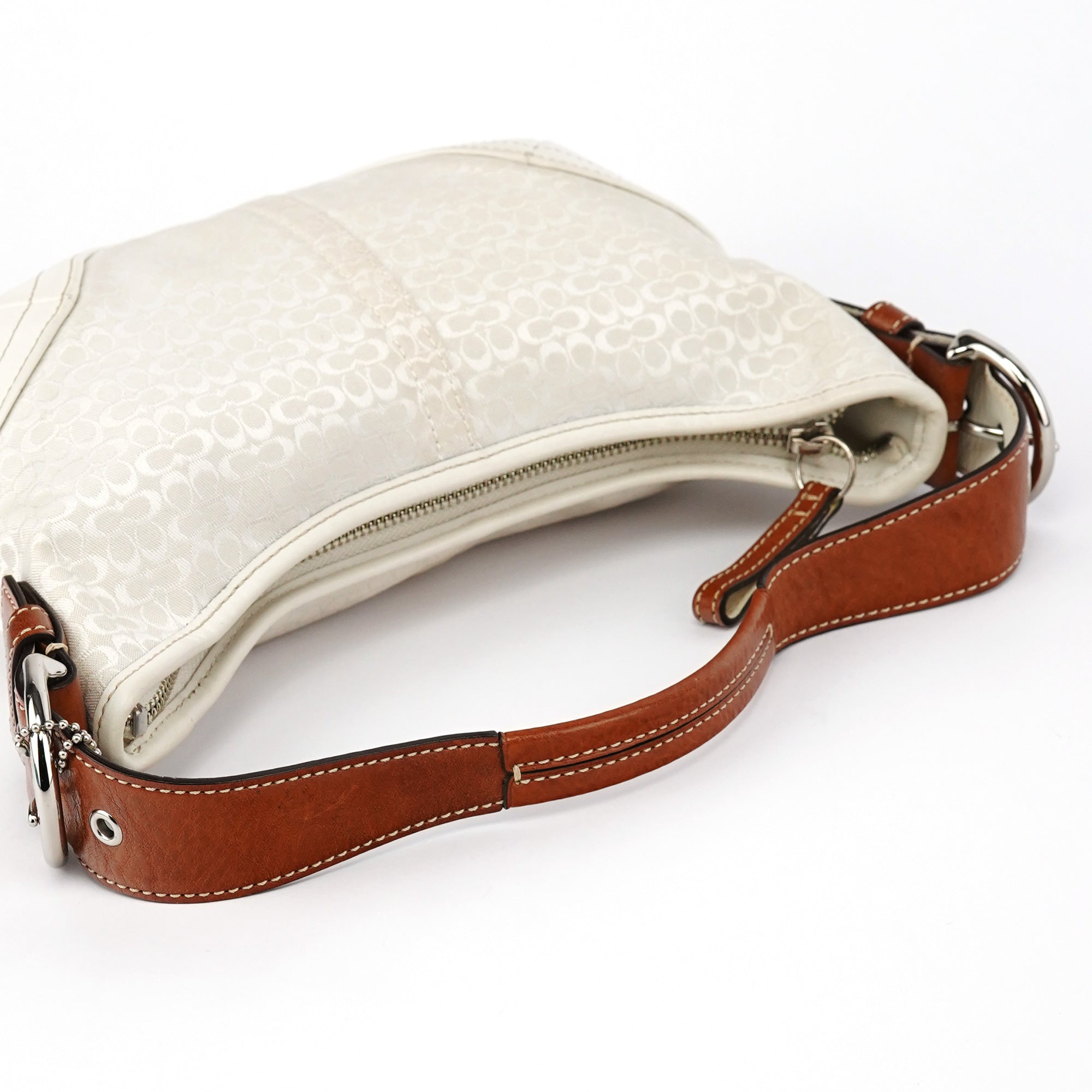 6351 Ivory Signature Soho Shoulder Bag