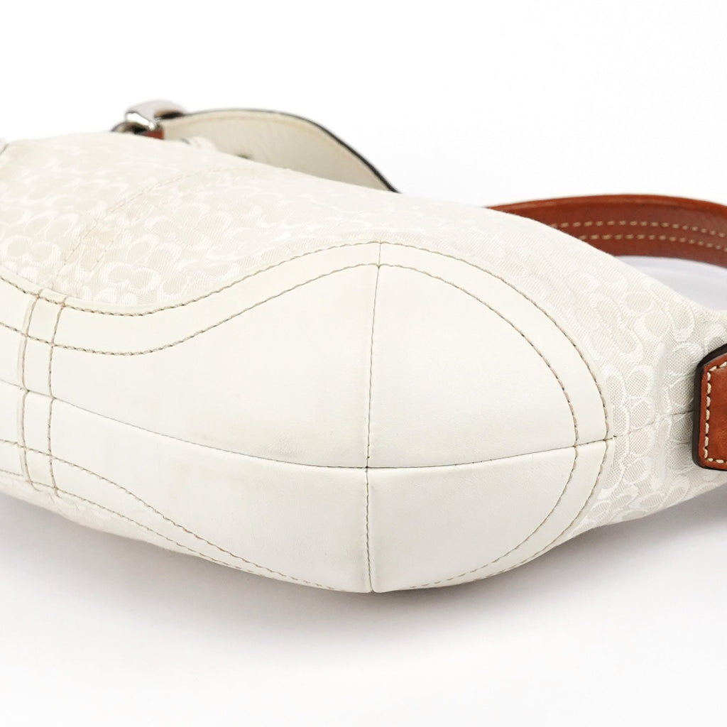 6351 Ivory Signature Soho Shoulder Bag