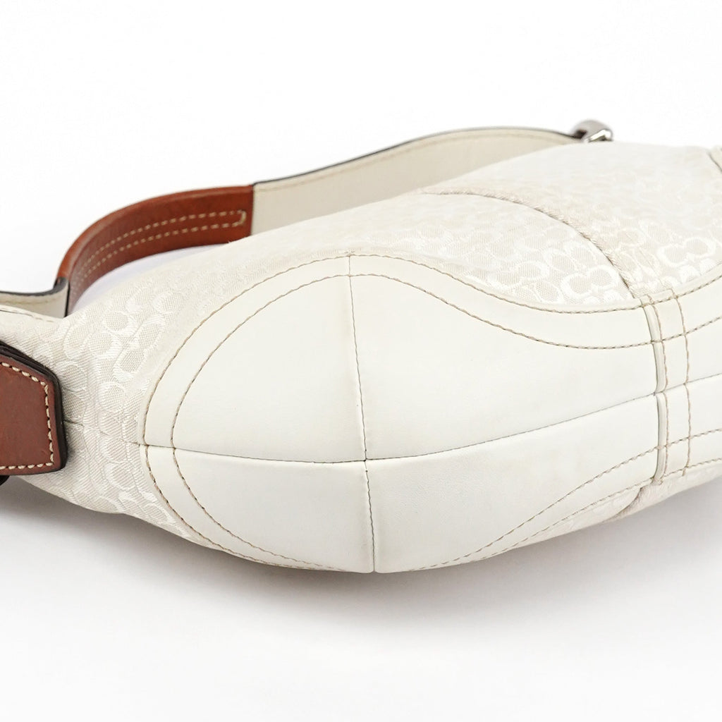 6351 Ivory Signature Soho Shoulder Bag