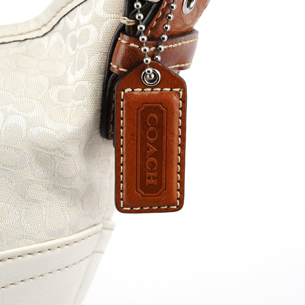 6351 Ivory Signature Soho Shoulder Bag