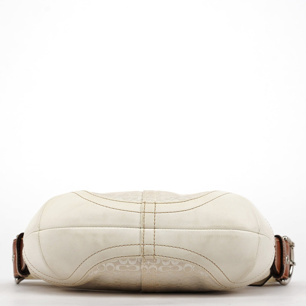 6351 Ivory Signature Soho Shoulder Bag