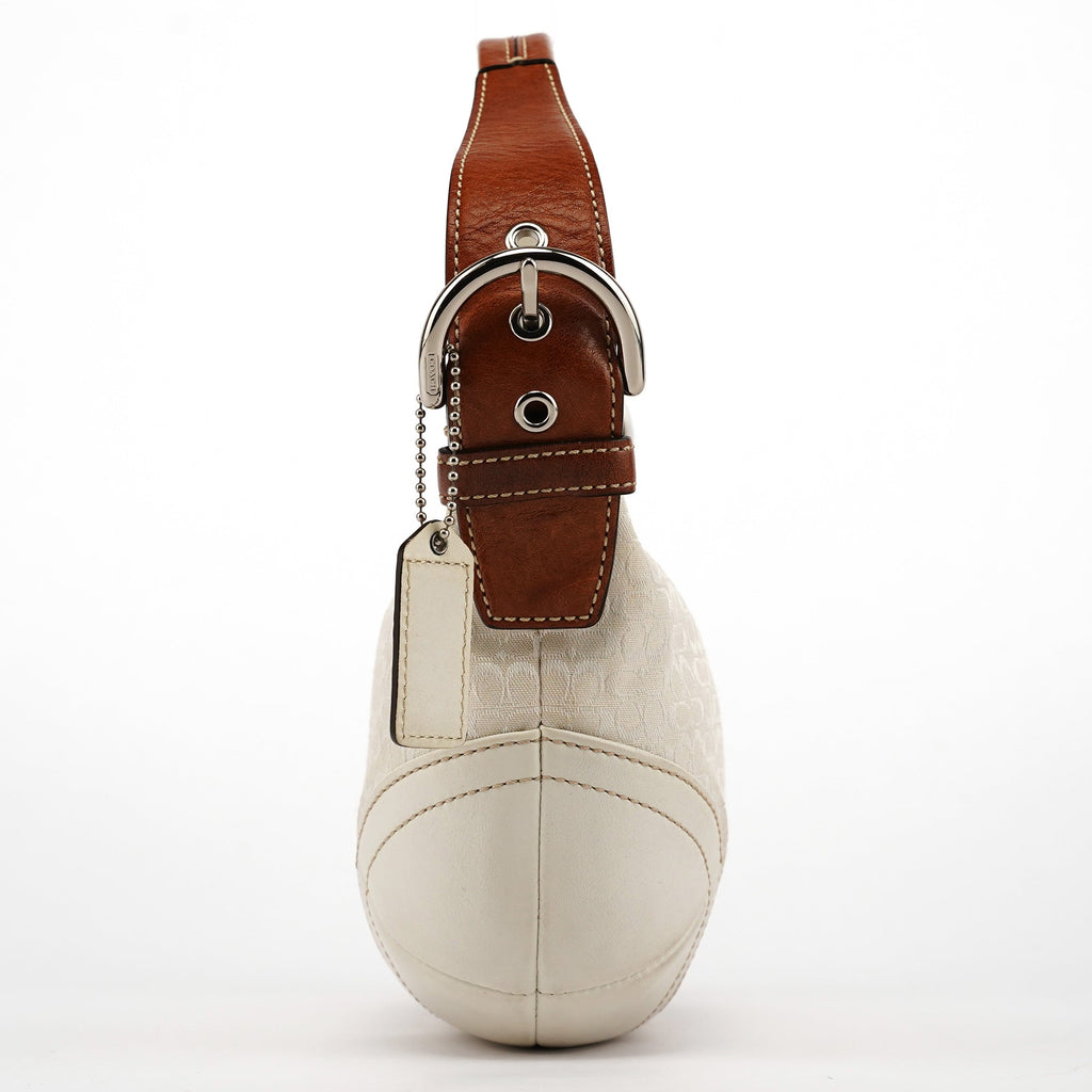 6351 Ivory Signature Soho Shoulder Bag