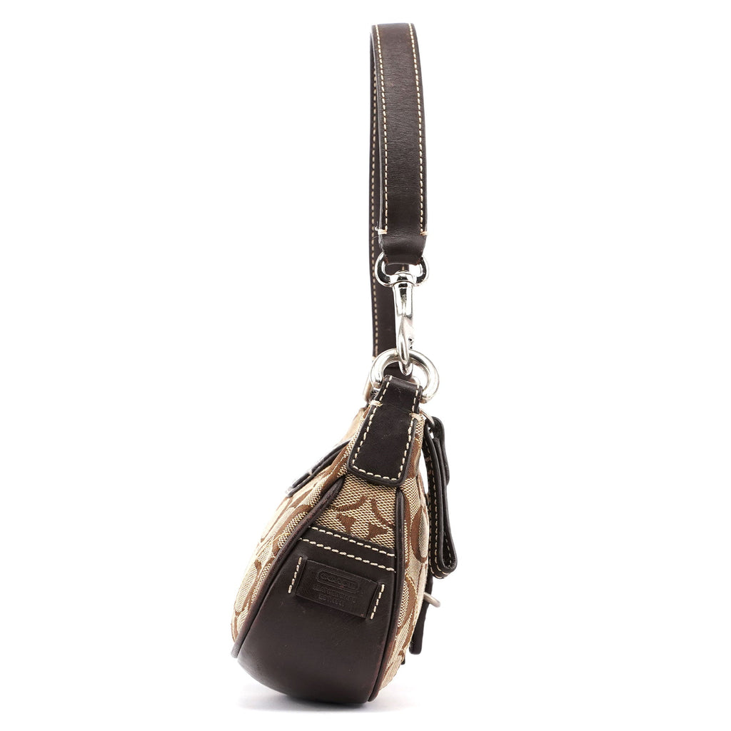 6362 Beige Brown Signature C Soho Shoulder Bag