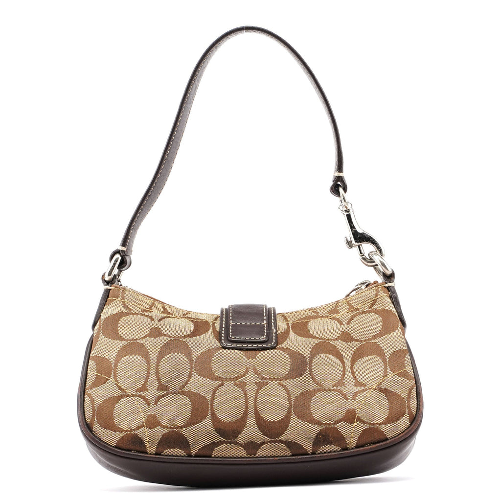 6362 Beige Brown Signature C Soho Shoulder Bag