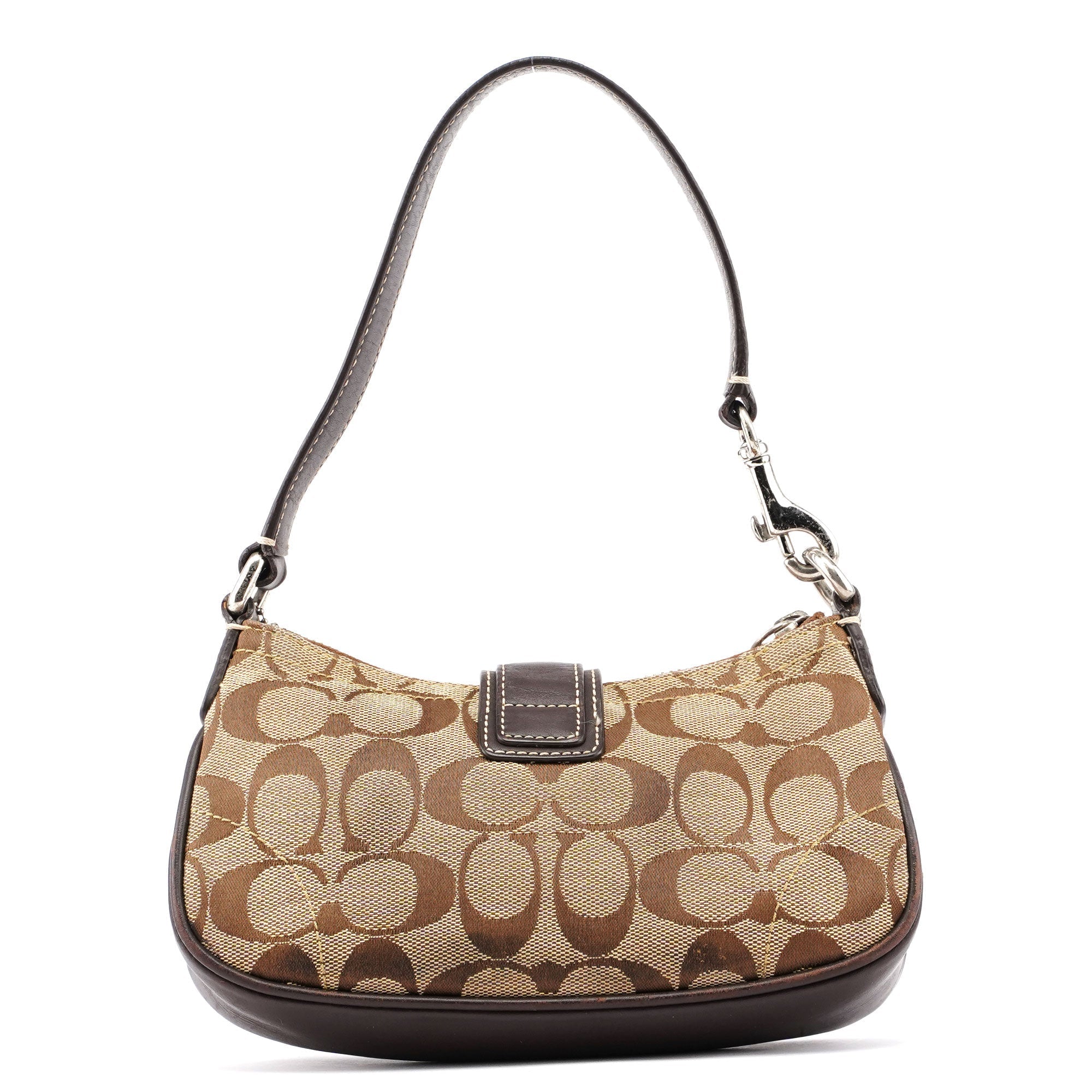 6362 Beige Brown Signature C Soho Shoulder Bag