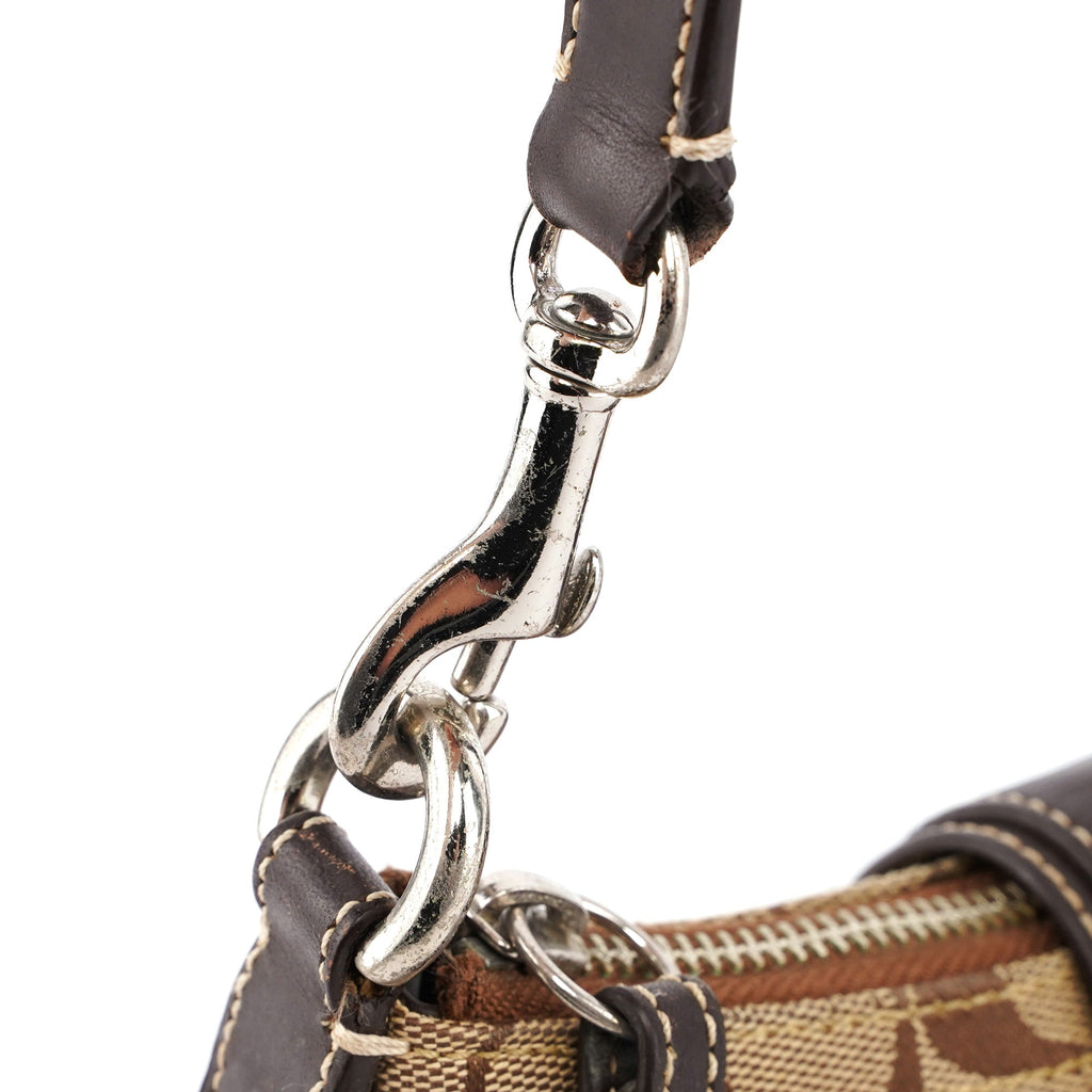 6362 Beige Brown Signature C Soho Shoulder Bag