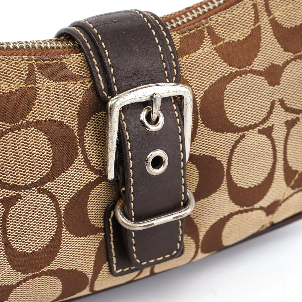 6362 Beige Brown Signature C Soho Shoulder Bag