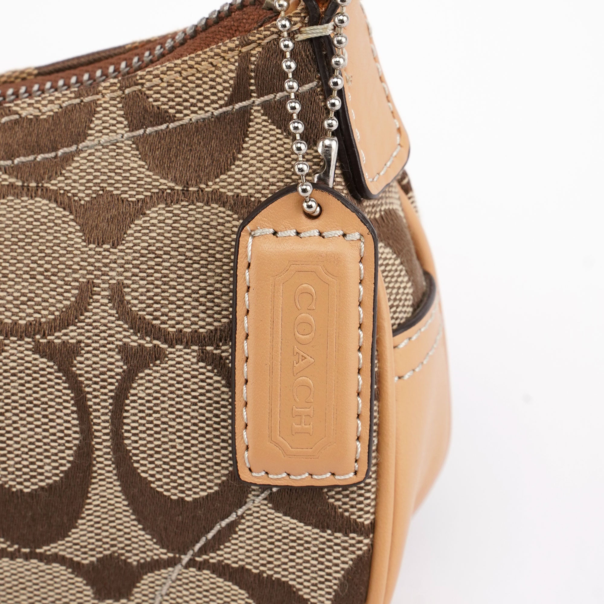 6362 Beige Signature C Soho Shoulder Bag