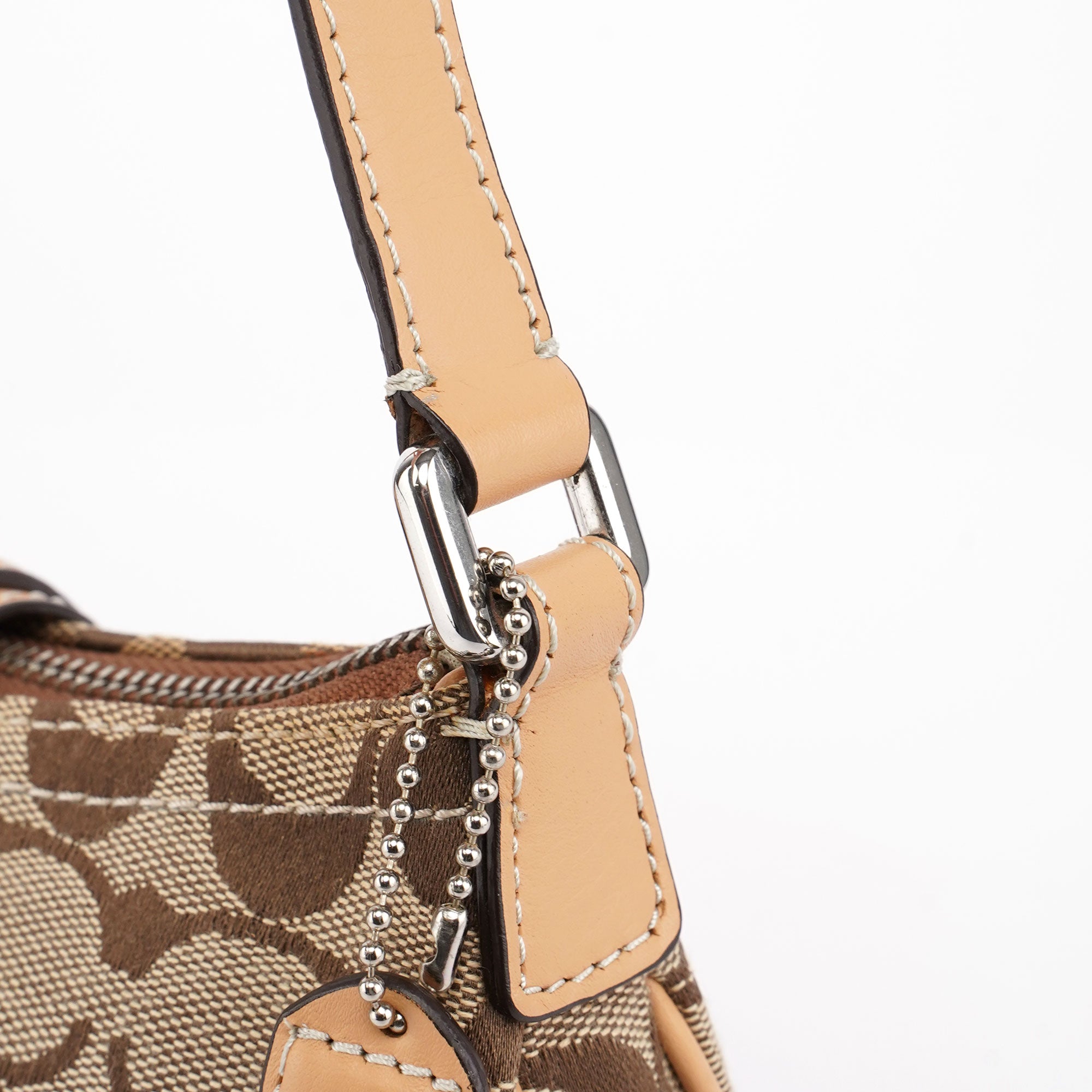 6362 Beige Signature C Soho Shoulder Bag