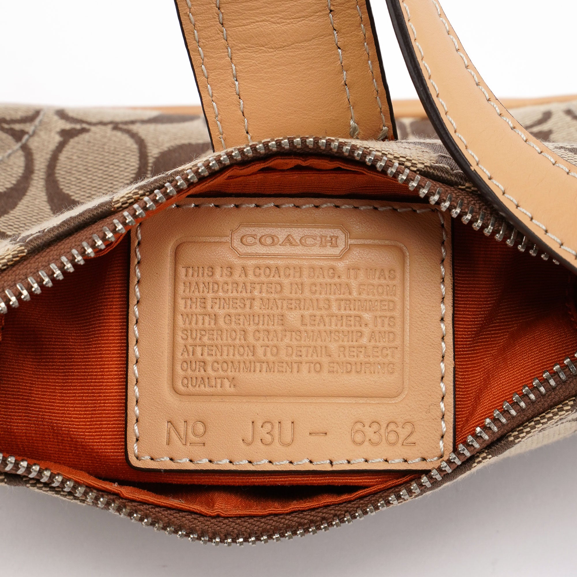 6362 Beige Signature C Soho Shoulder Bag