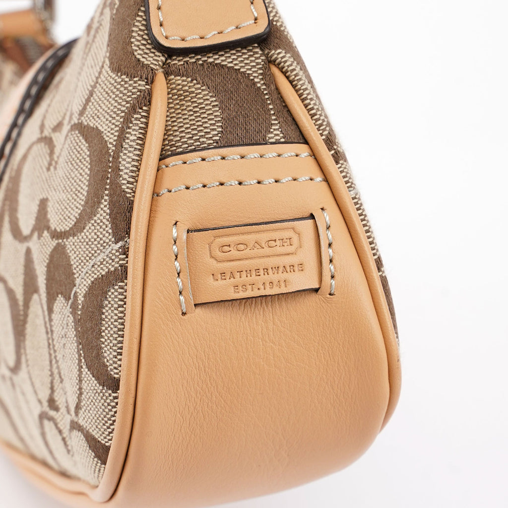 6362 Beige Signature C Soho Shoulder Bag