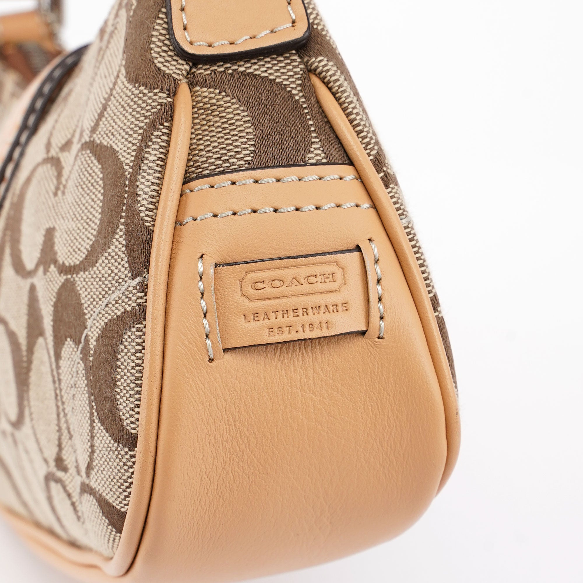 6362 Beige Signature C Soho Shoulder Bag