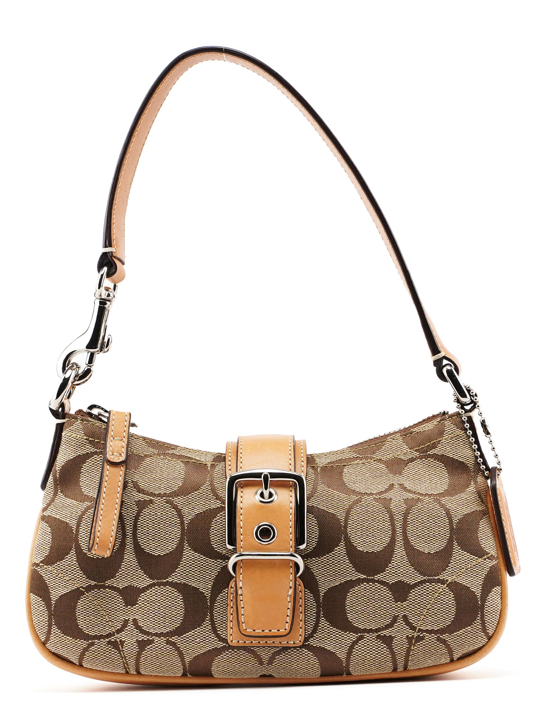 6362 Beige Signature C Soho Shoulder Bag