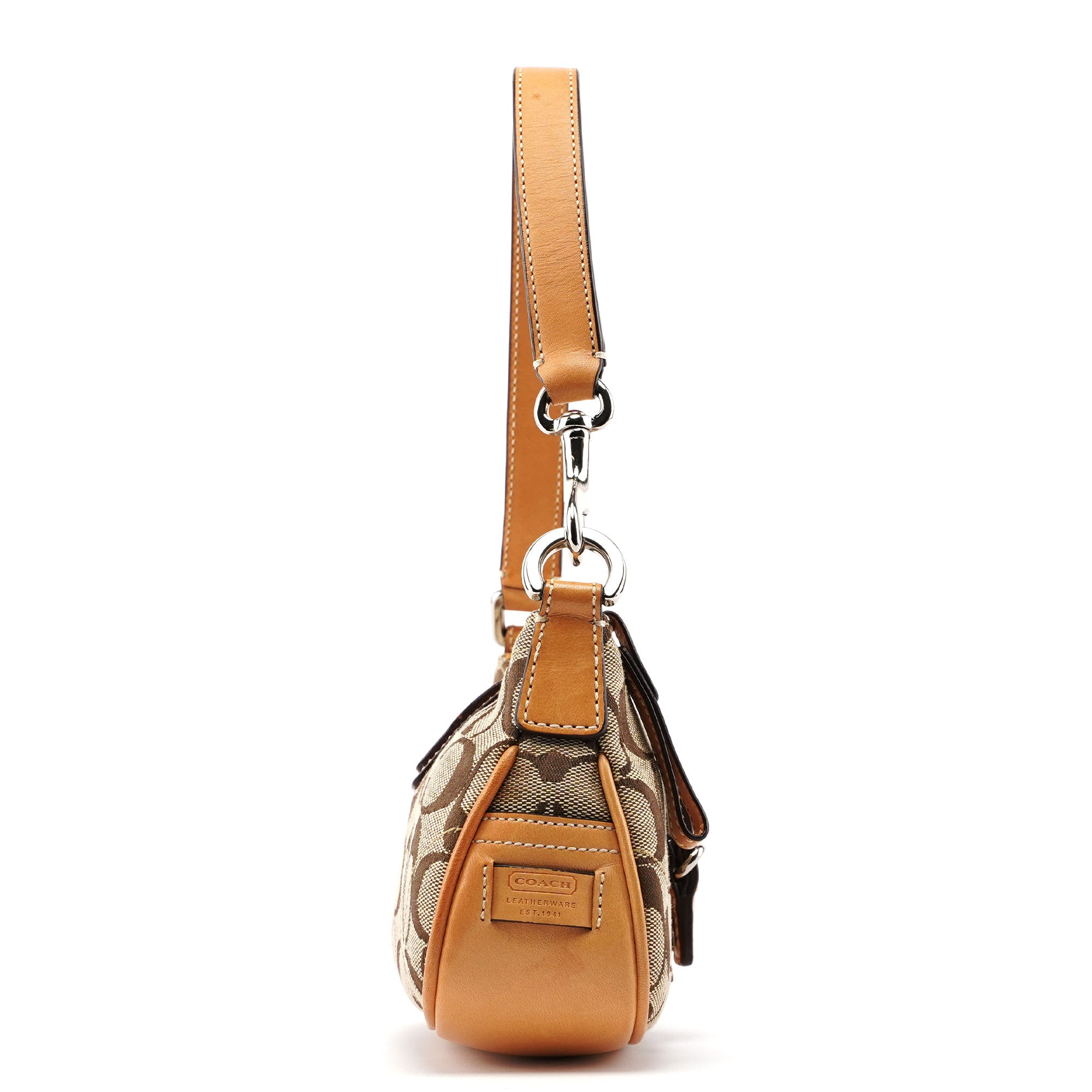 6362 Beige Signature C Soho Shoulder Bag