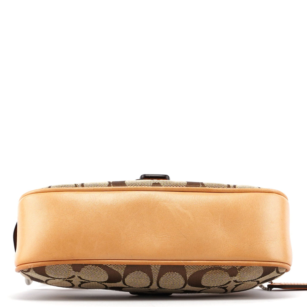 6362 Beige Signature C Soho Shoulder Bag