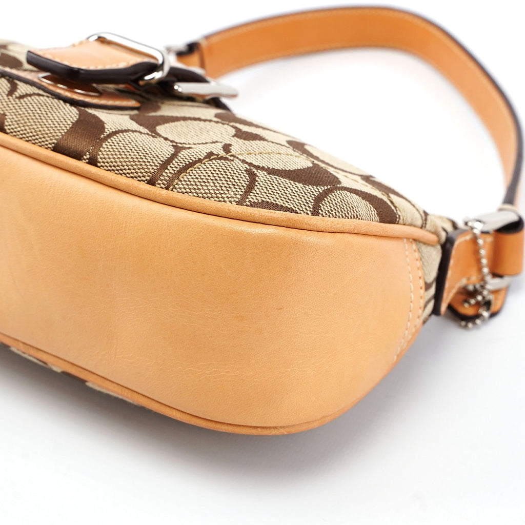 6362 Beige Signature C Soho Shoulder Bag