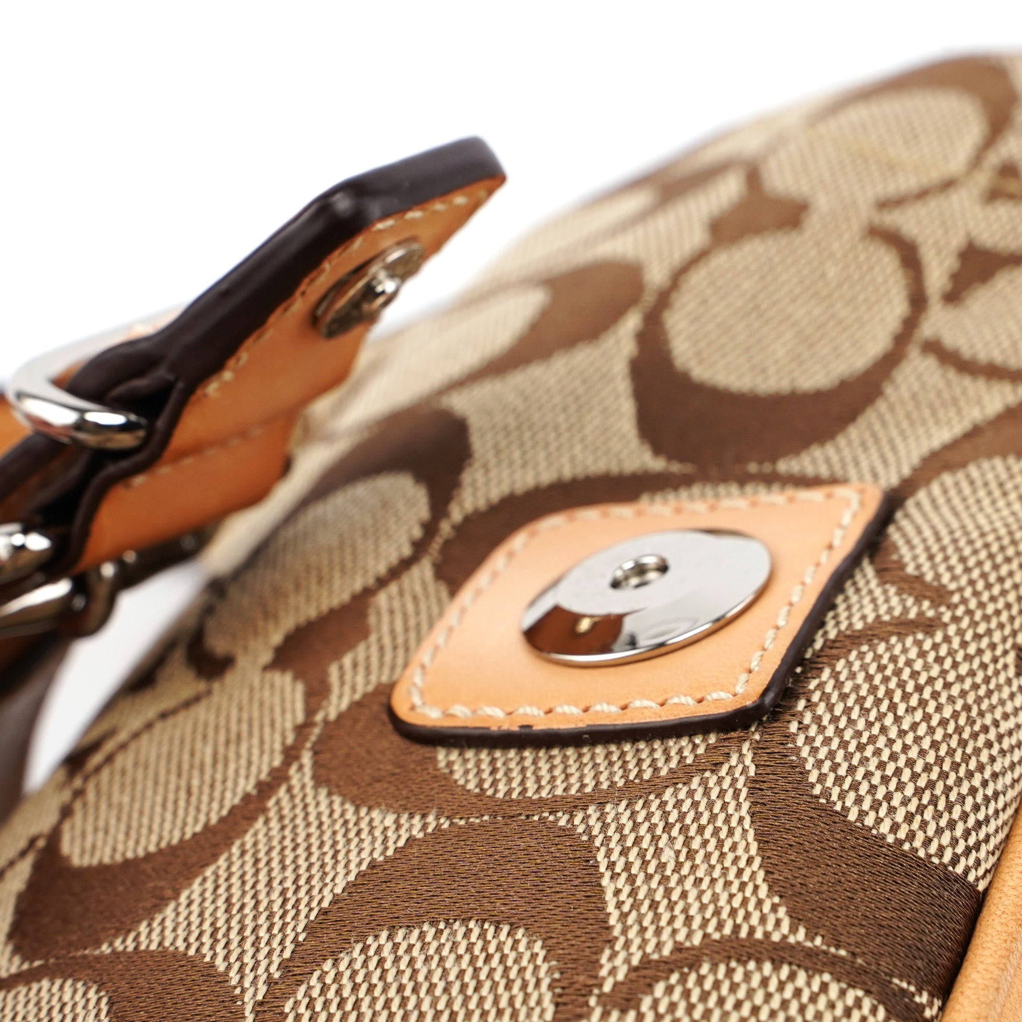 6362 Beige Signature C Soho Shoulder Bag
