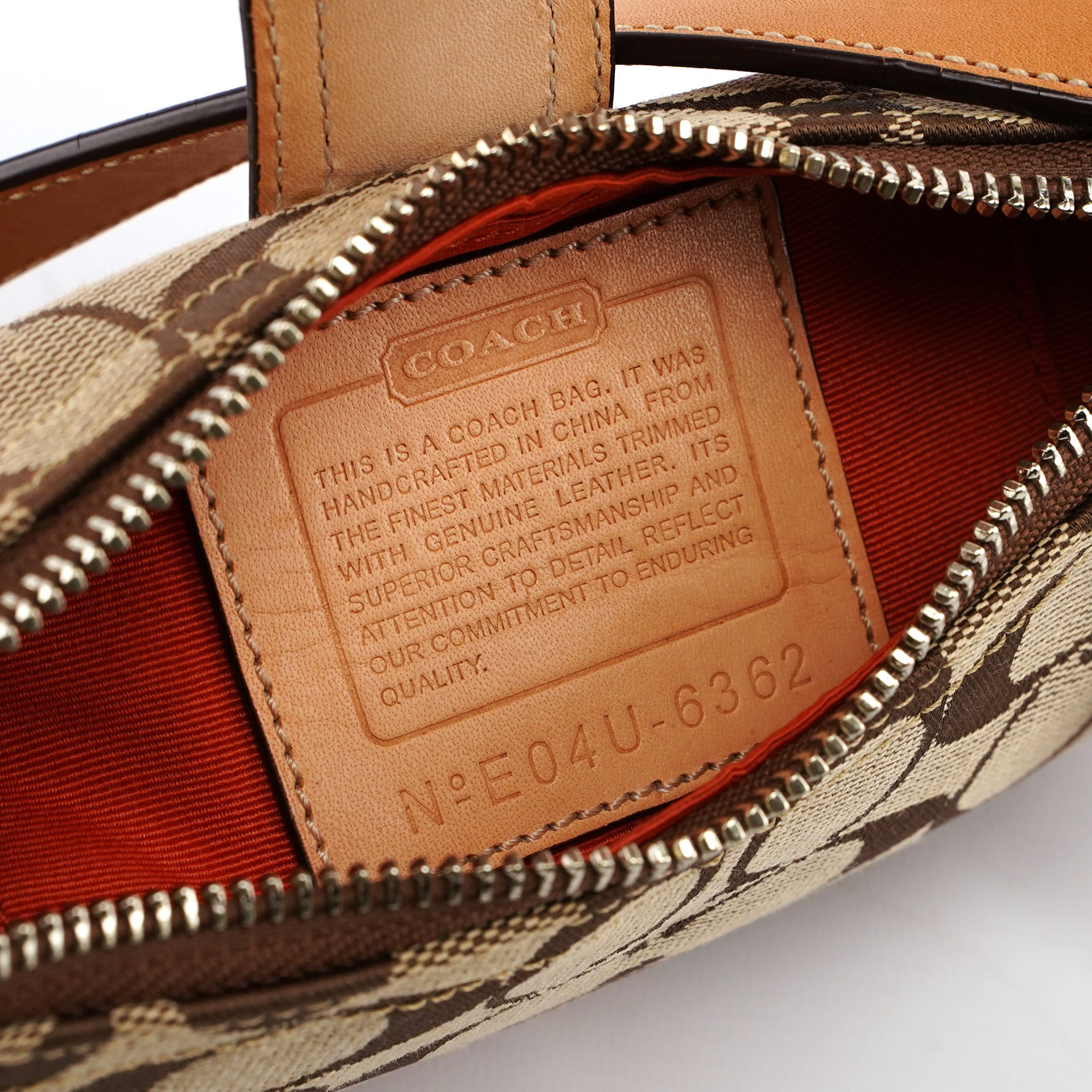 6362 Beige Signature C Soho Shoulder Bag