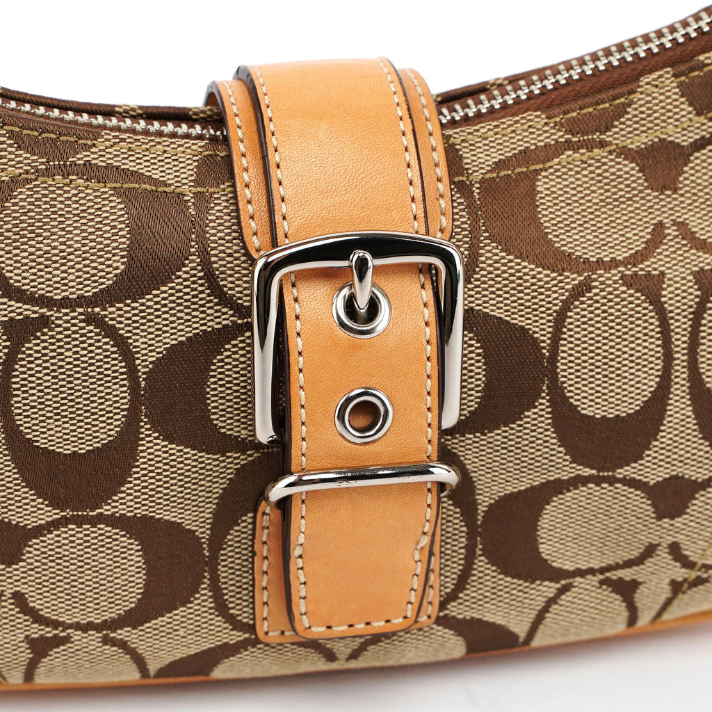 6362 Beige Signature C Soho Shoulder Bag