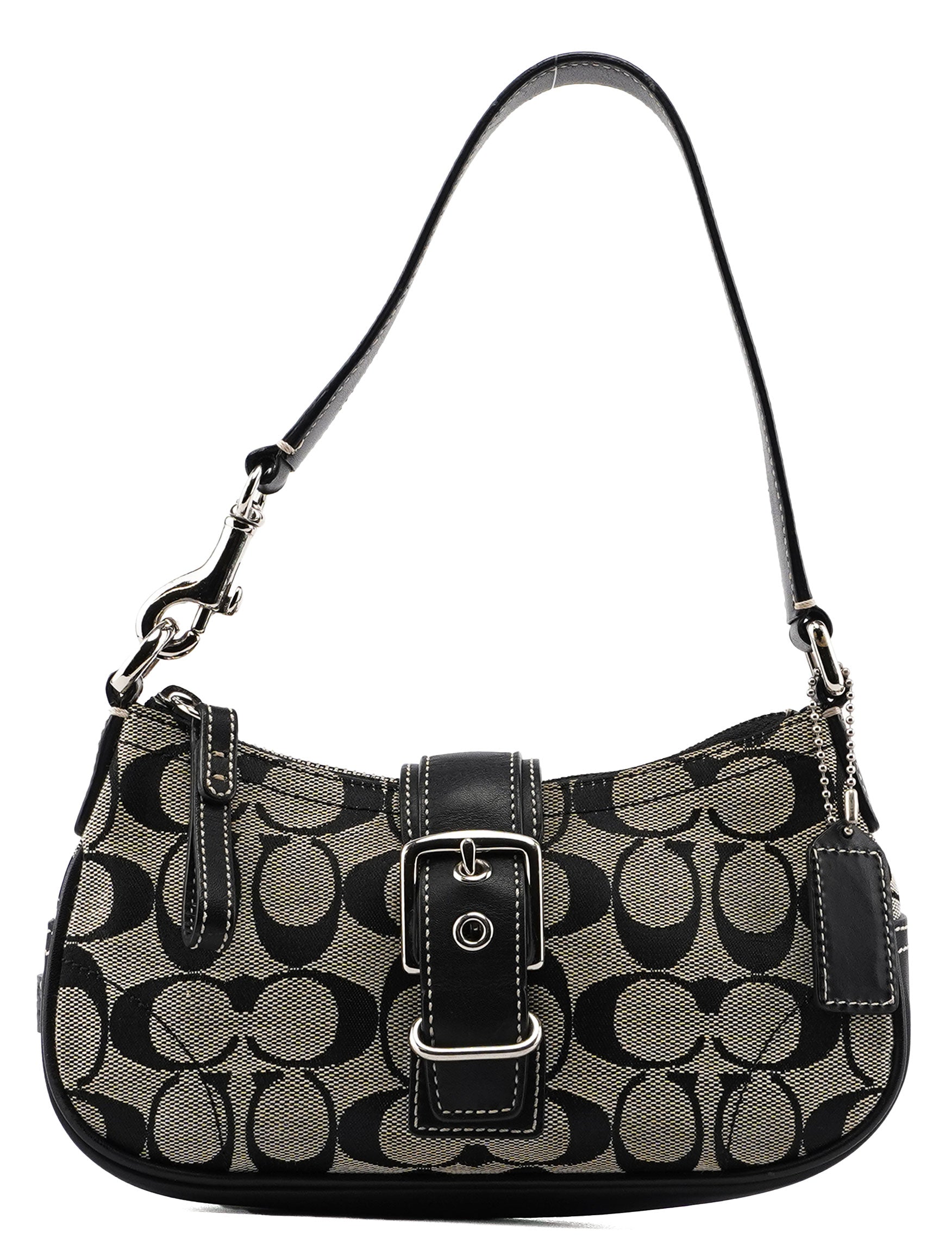 6362 Grey Signature C Soho Shoulder Bag