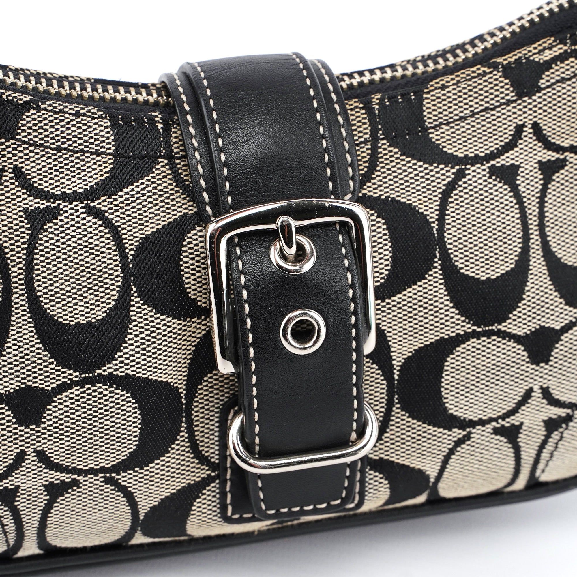 6362 Grey Signature C Soho Shoulder Bag