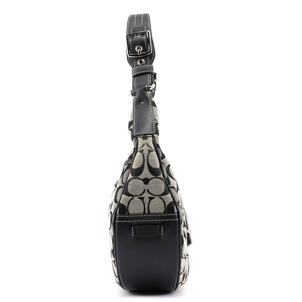 6363 Grey Signature C Crescent Soho Shoulder Bag