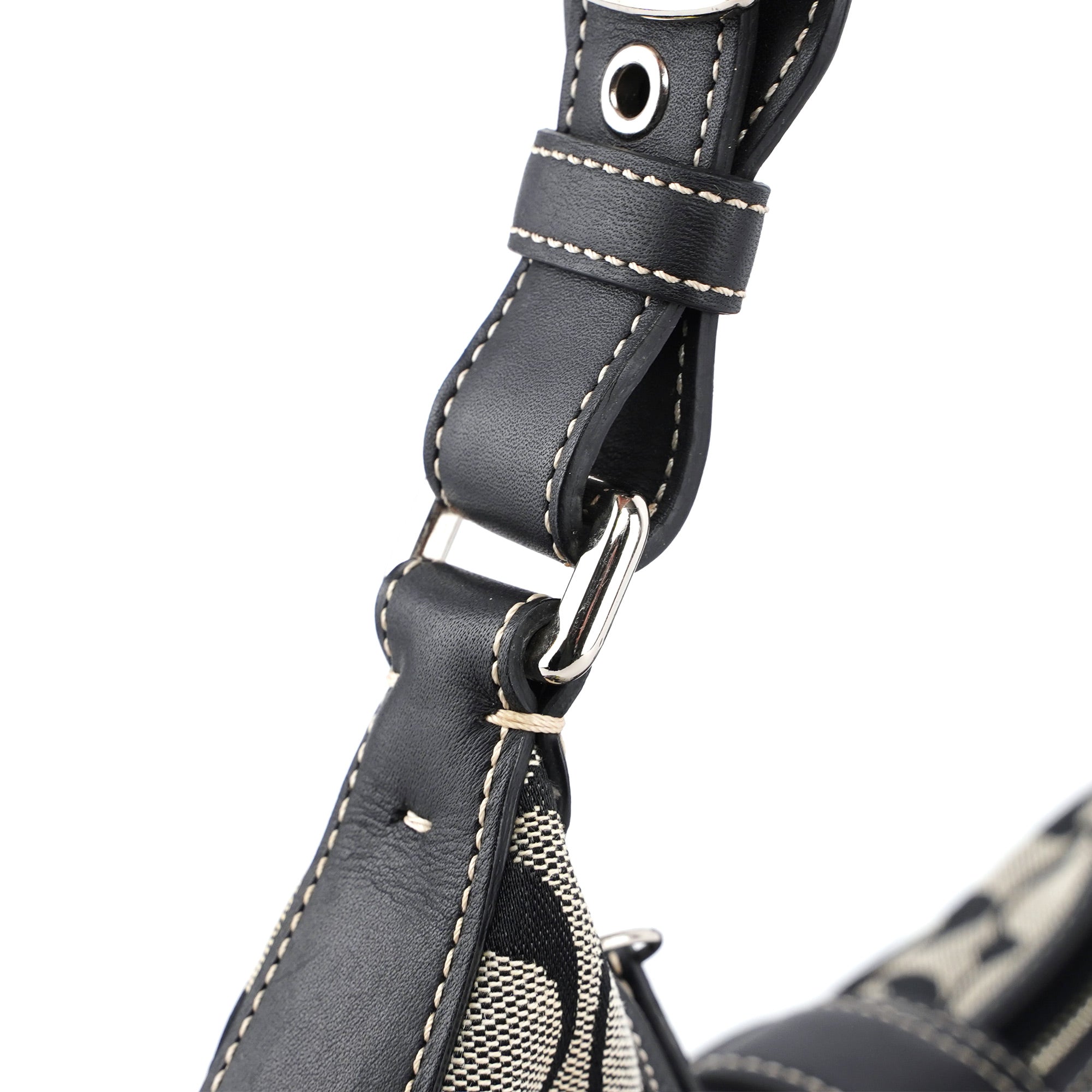 6363 Grey Signature C Crescent Soho Shoulder Bag