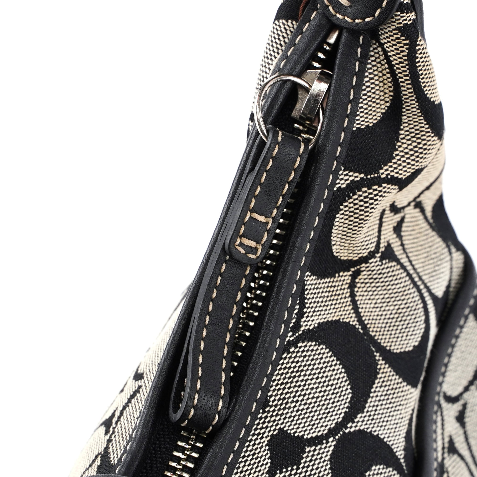 6363 Grey Signature C Crescent Soho Shoulder Bag