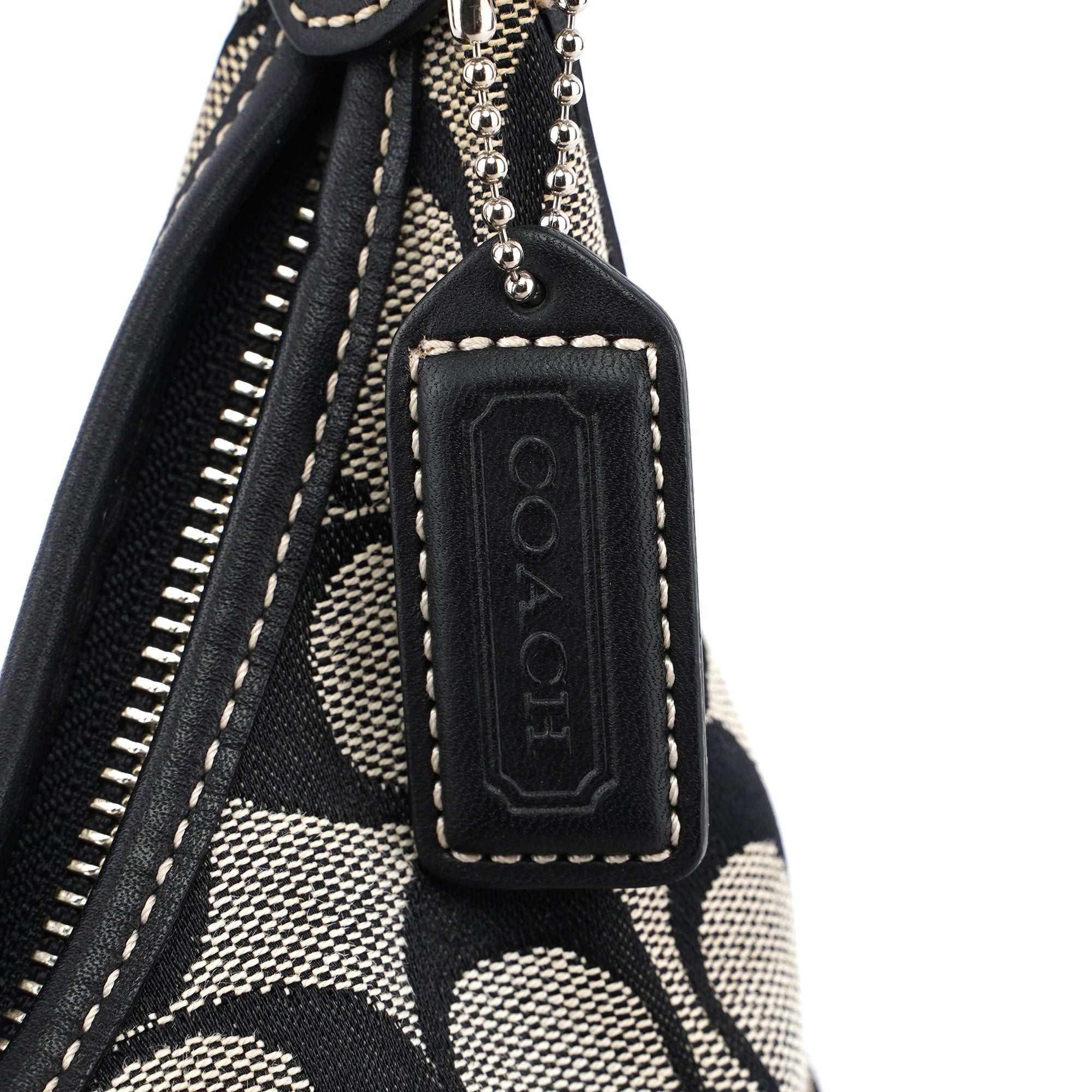 6363 Grey Signature C Crescent Soho Shoulder Bag