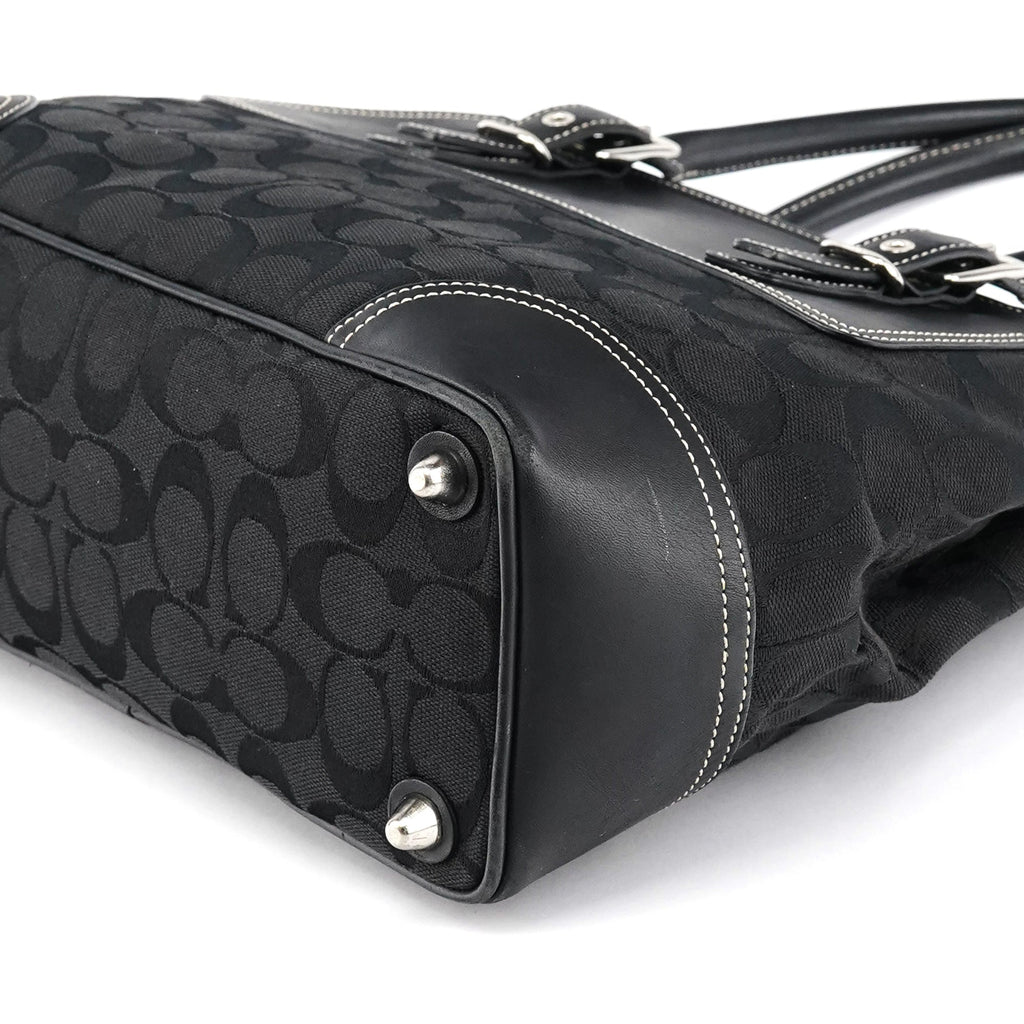 6366 Black Signature Soho Tote Bag