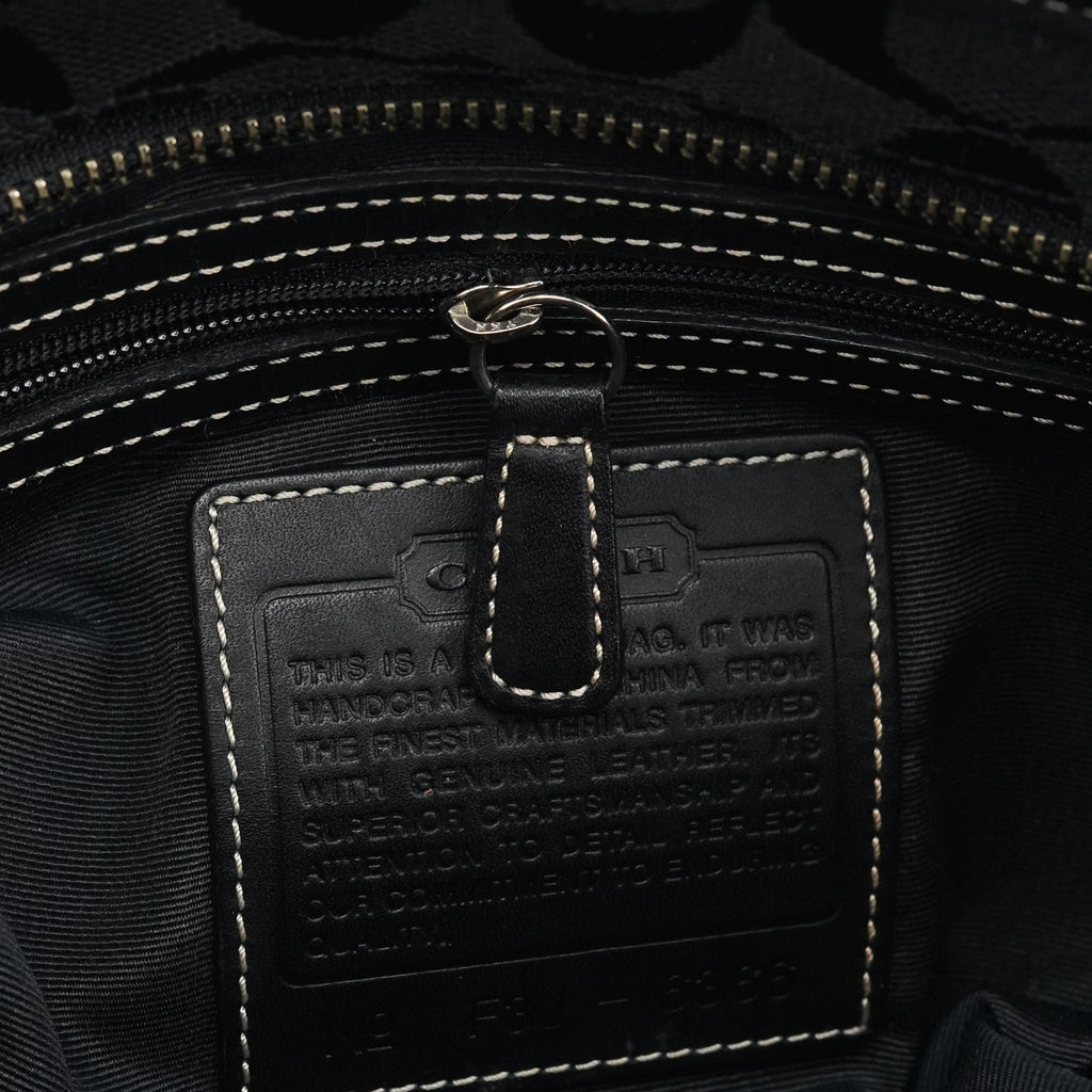 6366 Black Signature Soho Tote Bag