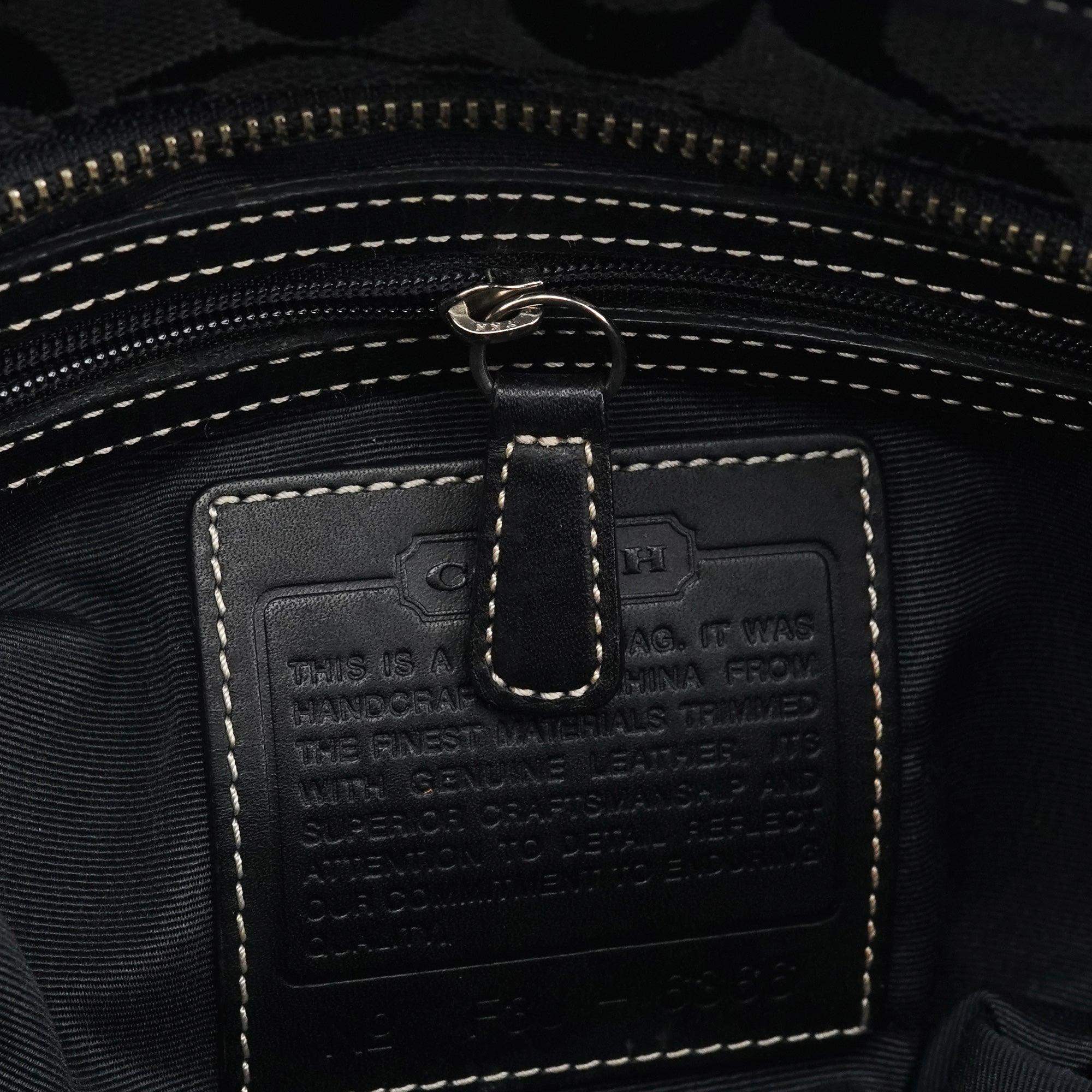 6366 Black Signature Soho Tote Bag