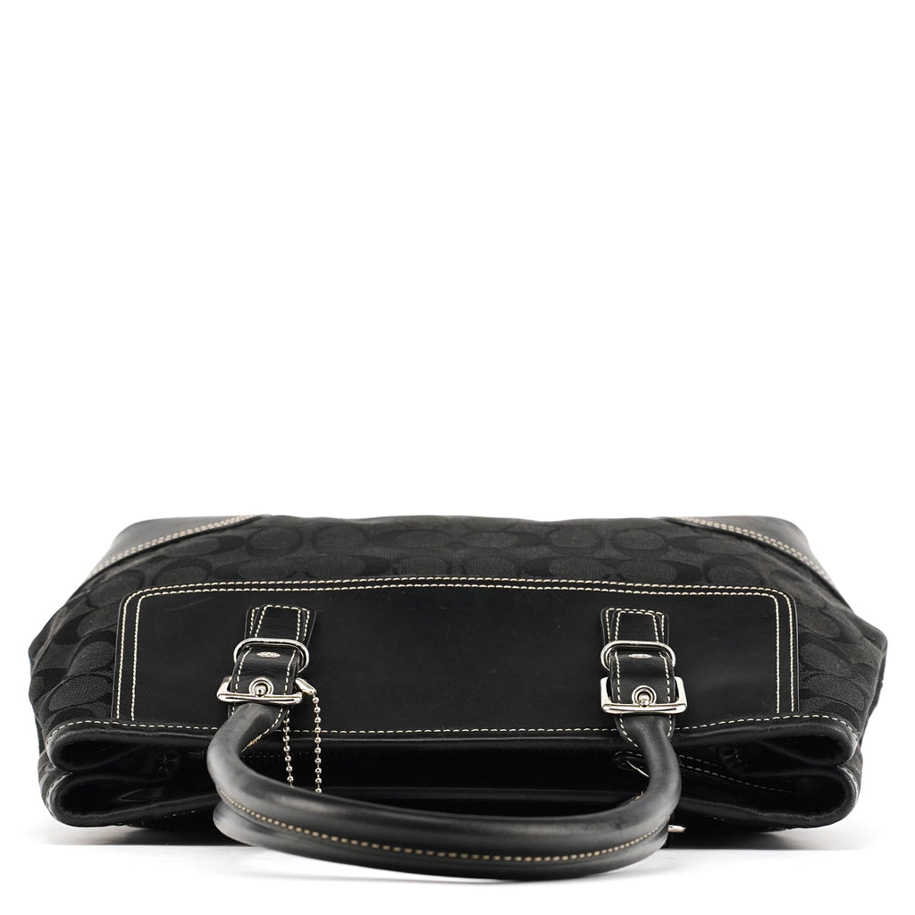 6366 Black Signature Soho Tote Bag