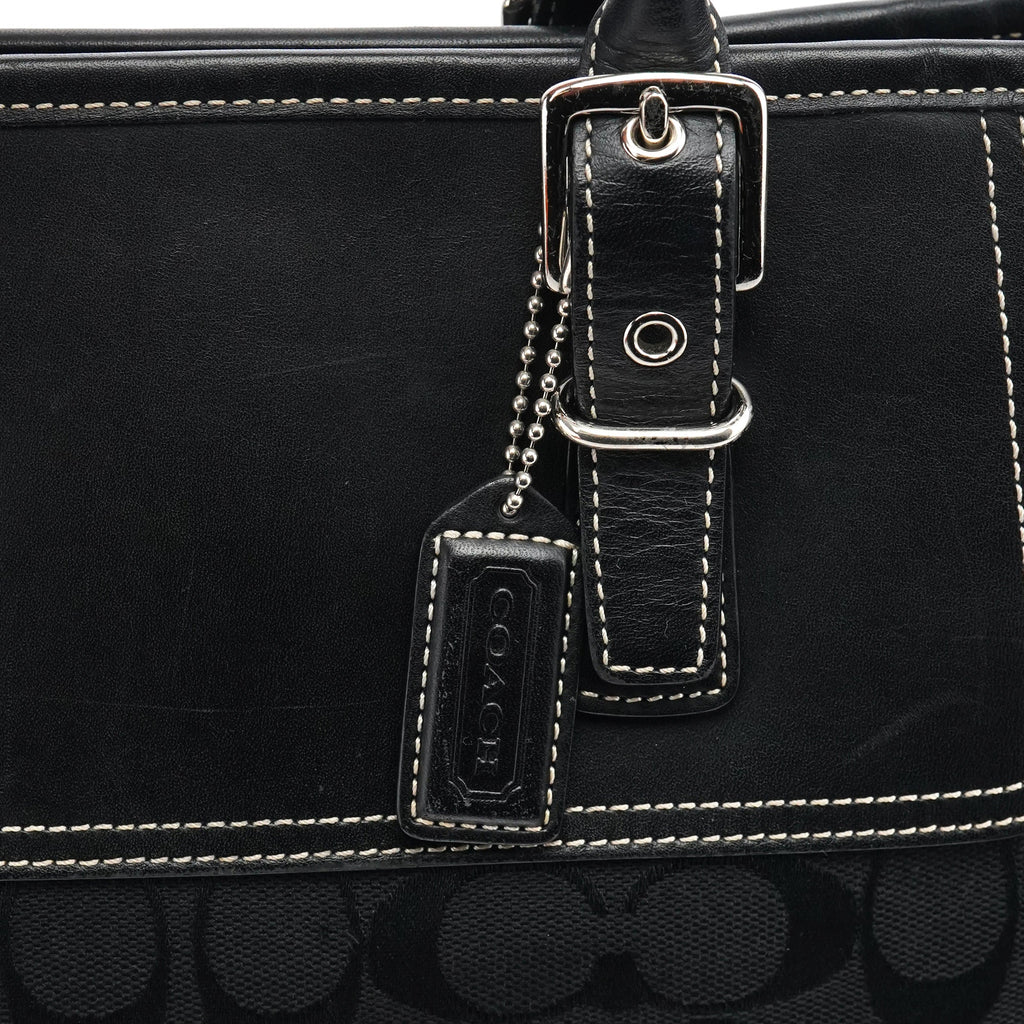 6366 Black Signature Soho Tote Bag
