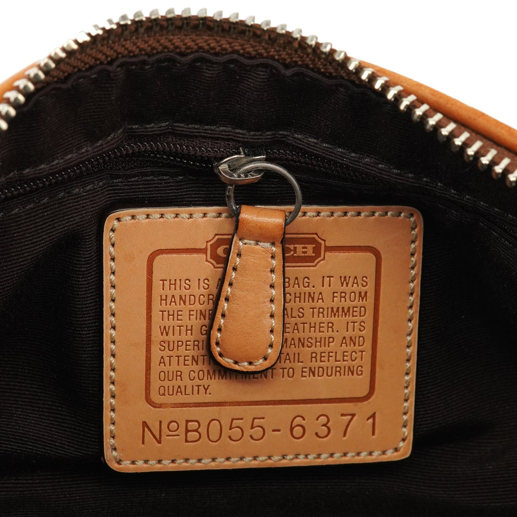 6371 Beige Signature Demi Shoulder Bag