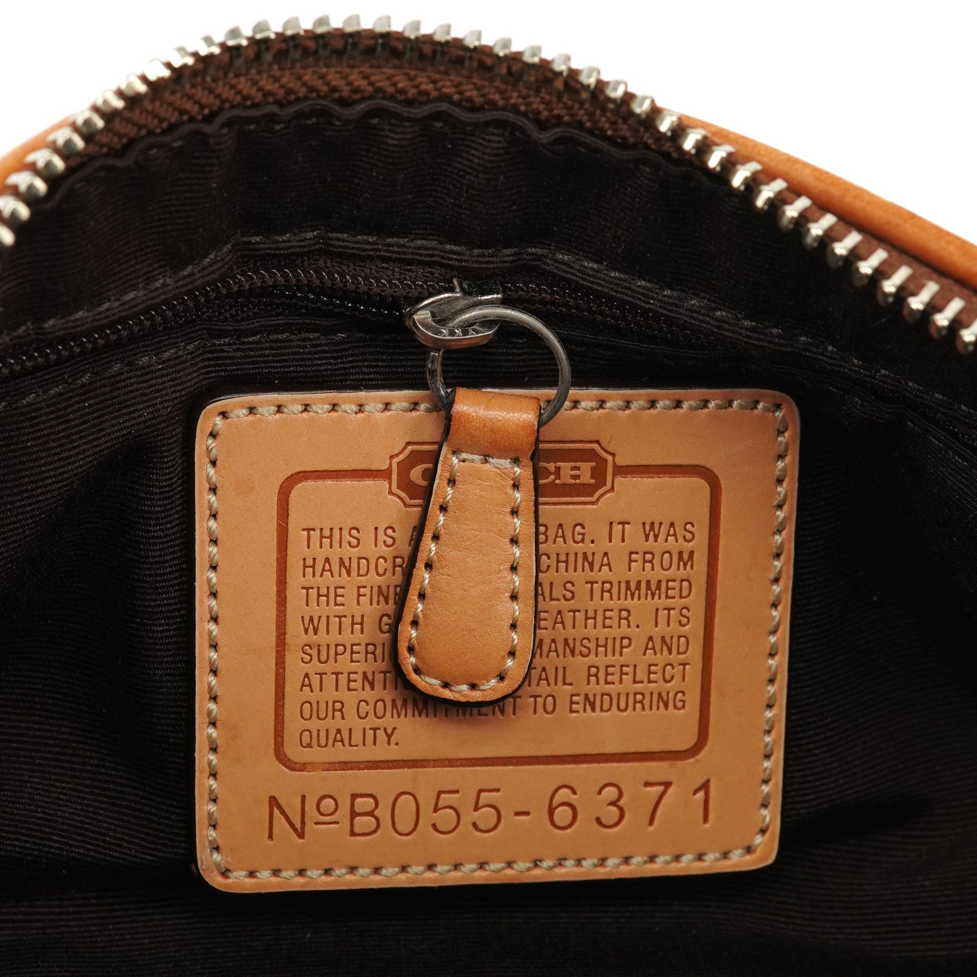 6371 Beige Signature Demi Shoulder Bag