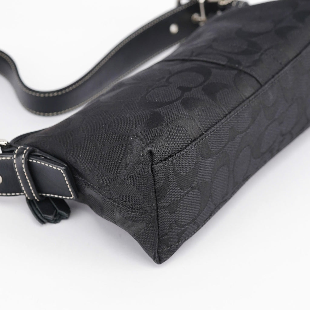 6371 Black Demi Shoulder Bag