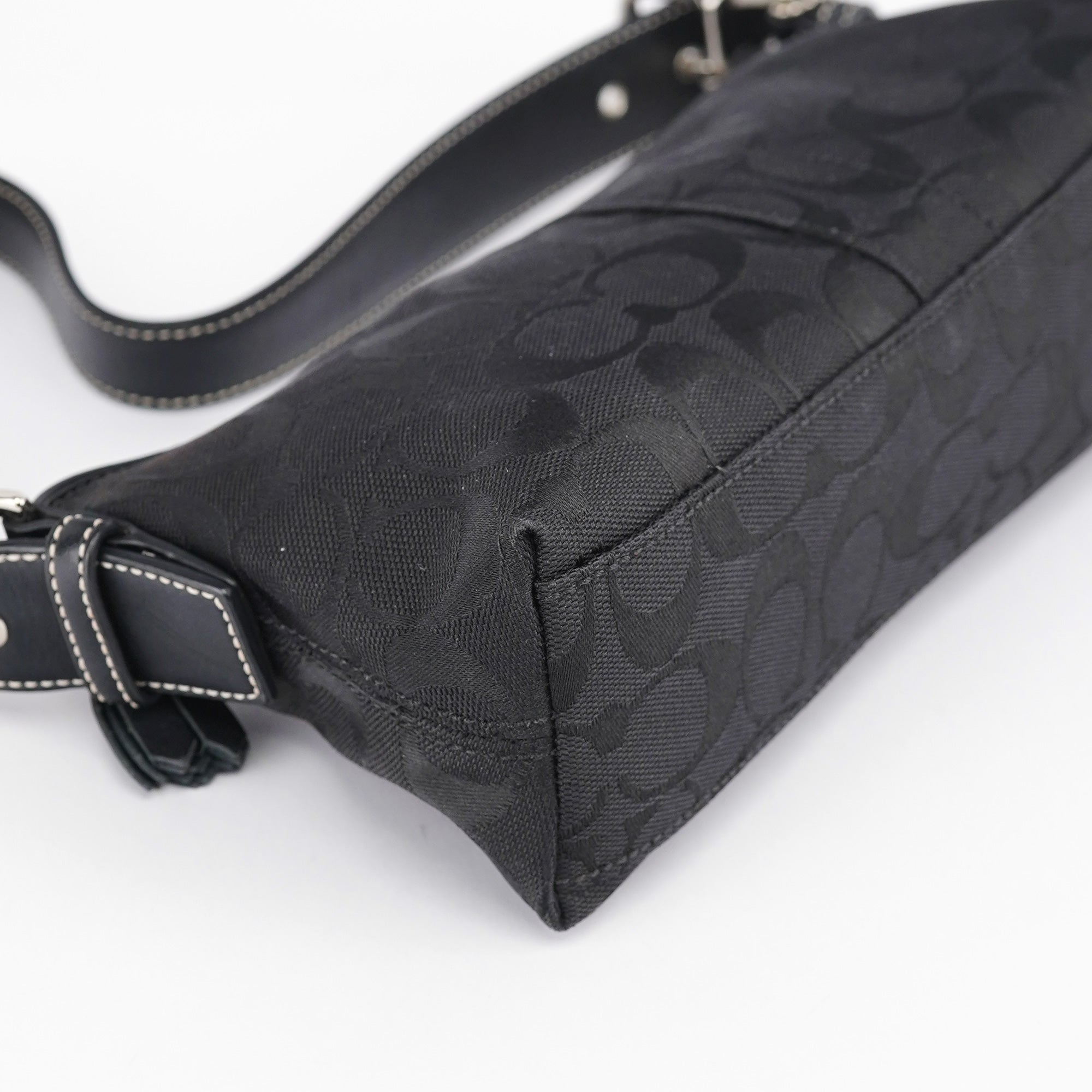 6371 Black Demi Shoulder Bag