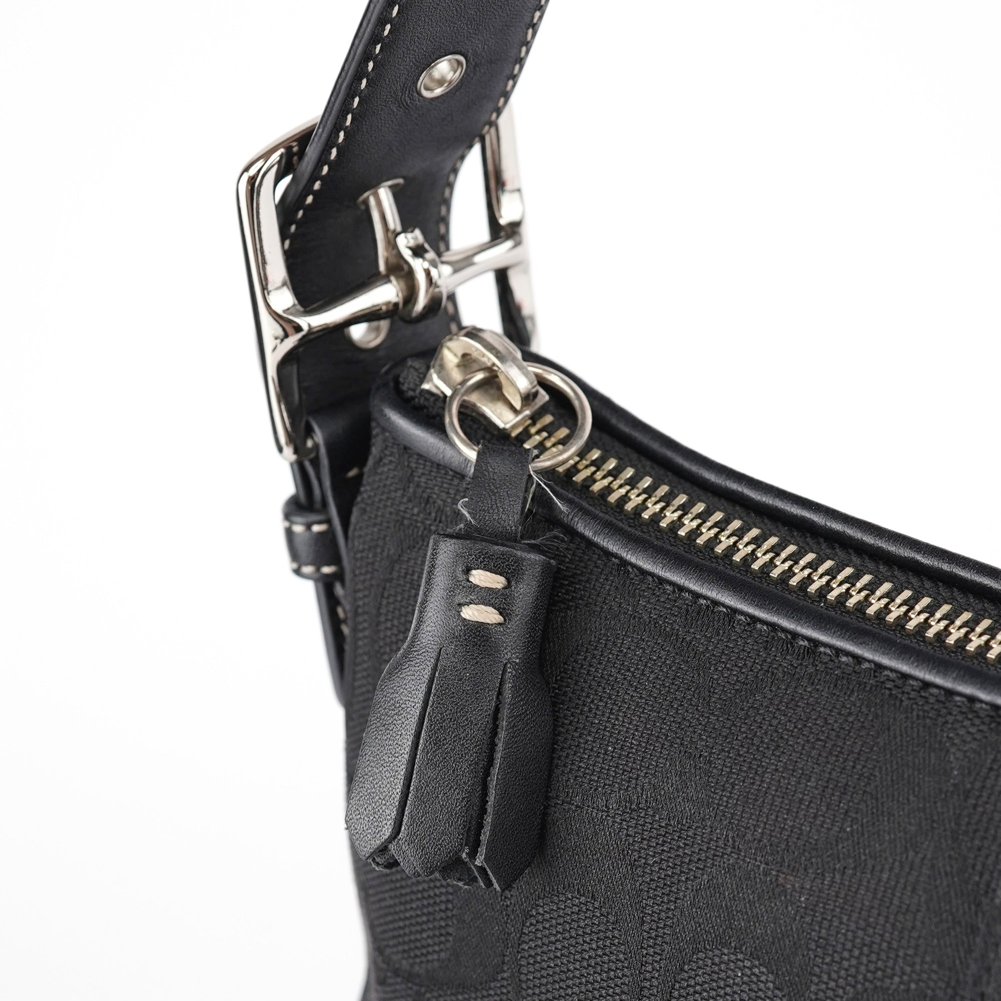 6371 Black Demi Shoulder Bag